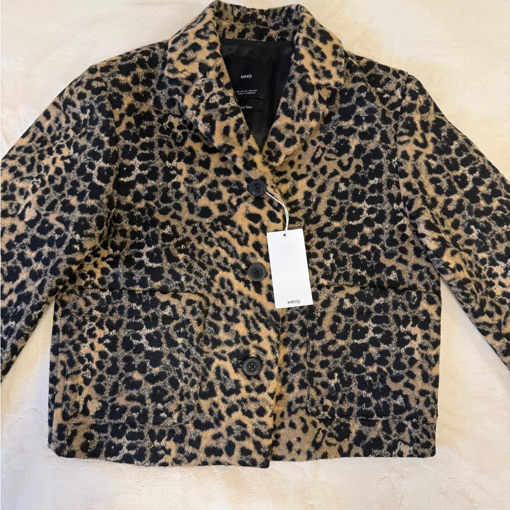 Mango Leopard Print Jacket - Picture 3 of 11